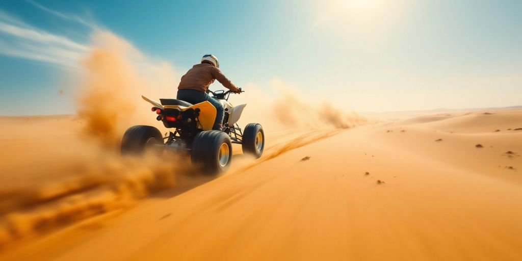 Quad bike desert