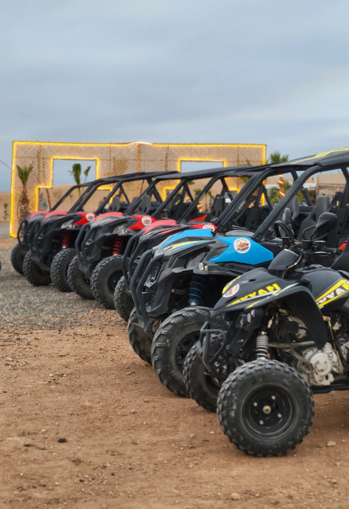 Off-road buggy ride in Agafay Desert at Oasis Sky near Marrakech Morocco