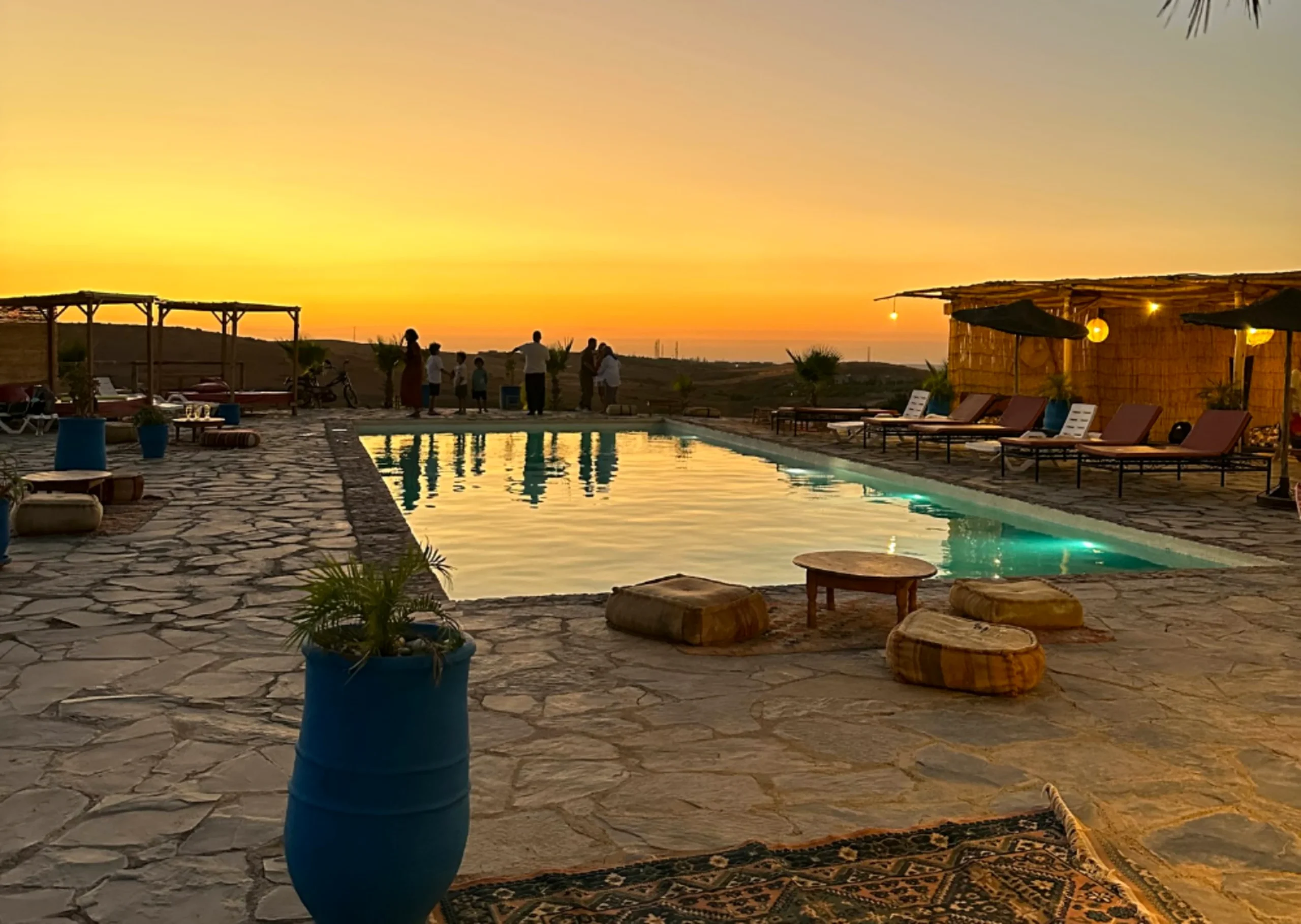Agafay Oasis Sky swimming pool and dinner show in Marrakech