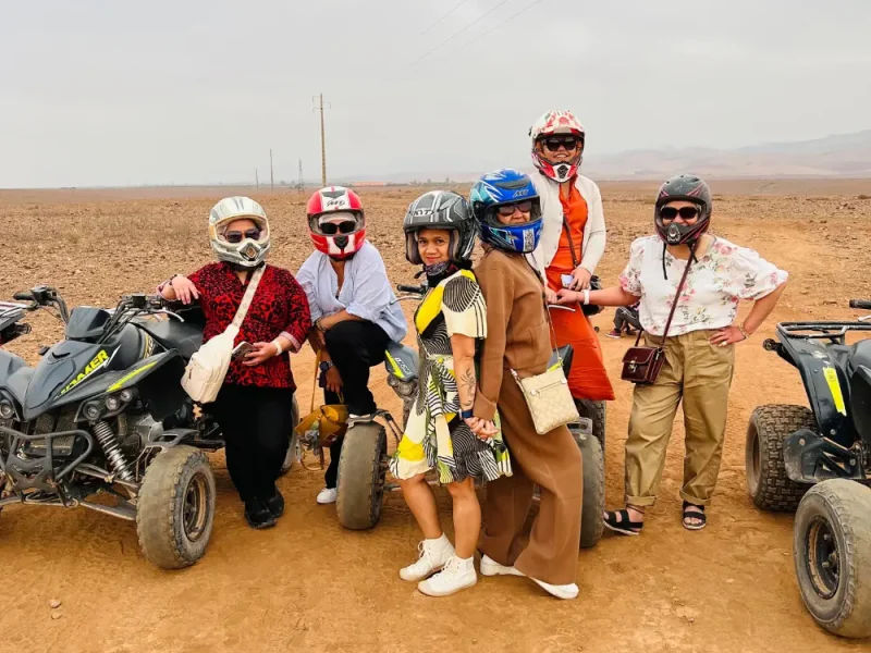 Agafay Desert Marrakech Couple enjoying a romantic luxury escape in Agafay Desert Marrakech